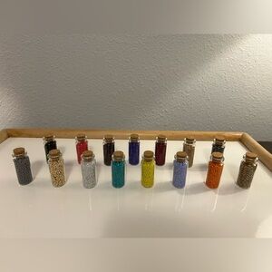 Craft Beads, 15 BOTTLES OF SEEDS - DON’T PLANT, Jewelry Supplies, loose bulk